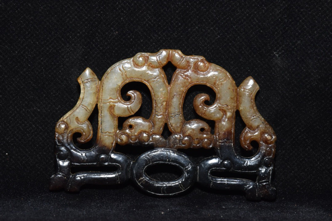 Chinese antique Hotan Jade hollow jade coins