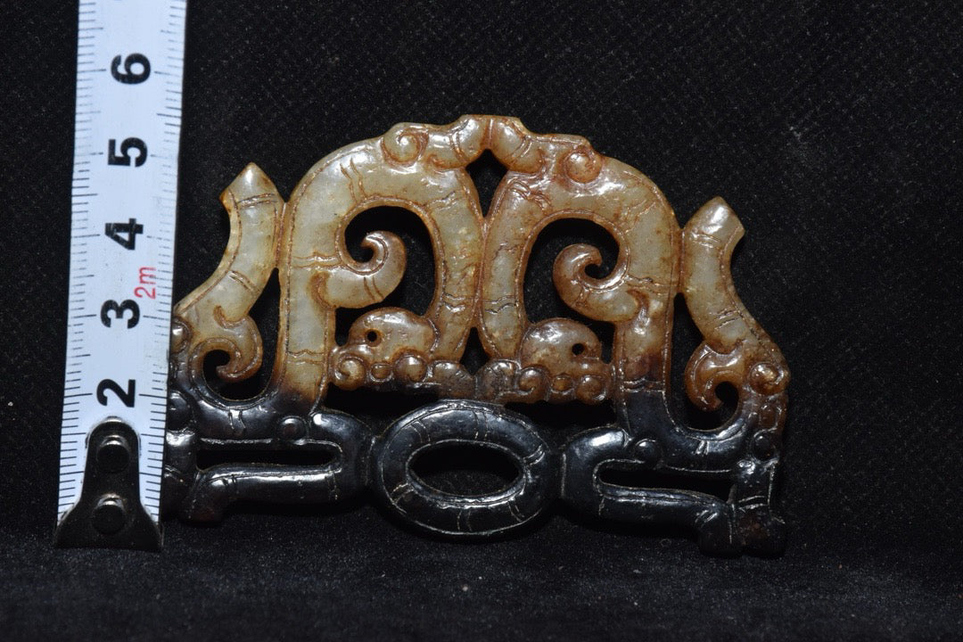 Chinese antique Hotan Jade hollow jade coins