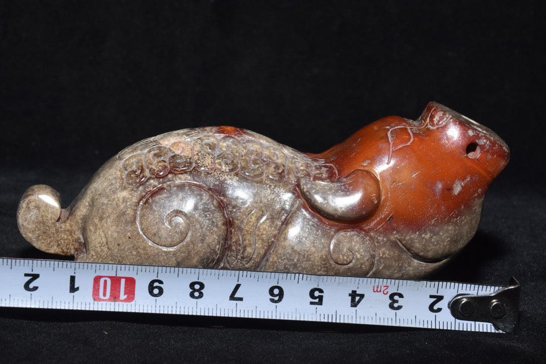 Chinese Antique Old Jade Beast