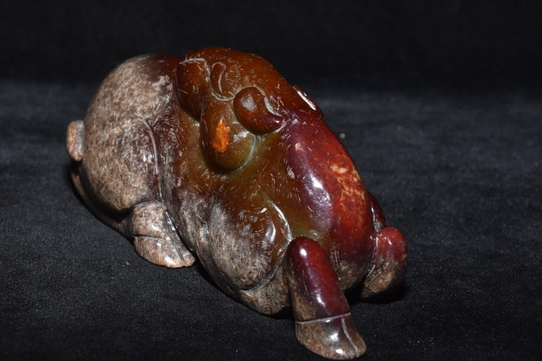Chinese Antique Old Jade Bull