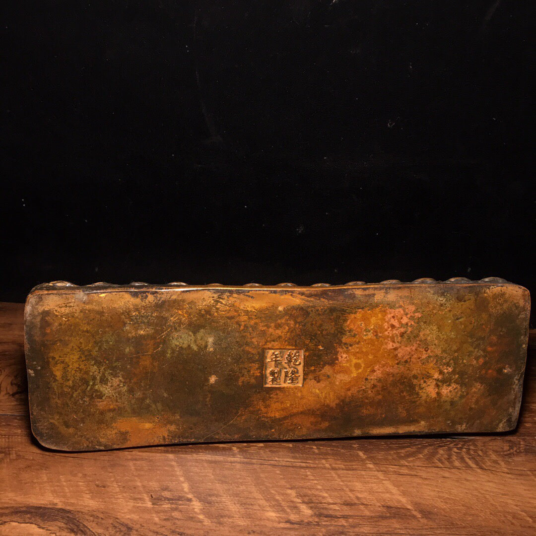 Chinese antique pure copper sleeping Buddha