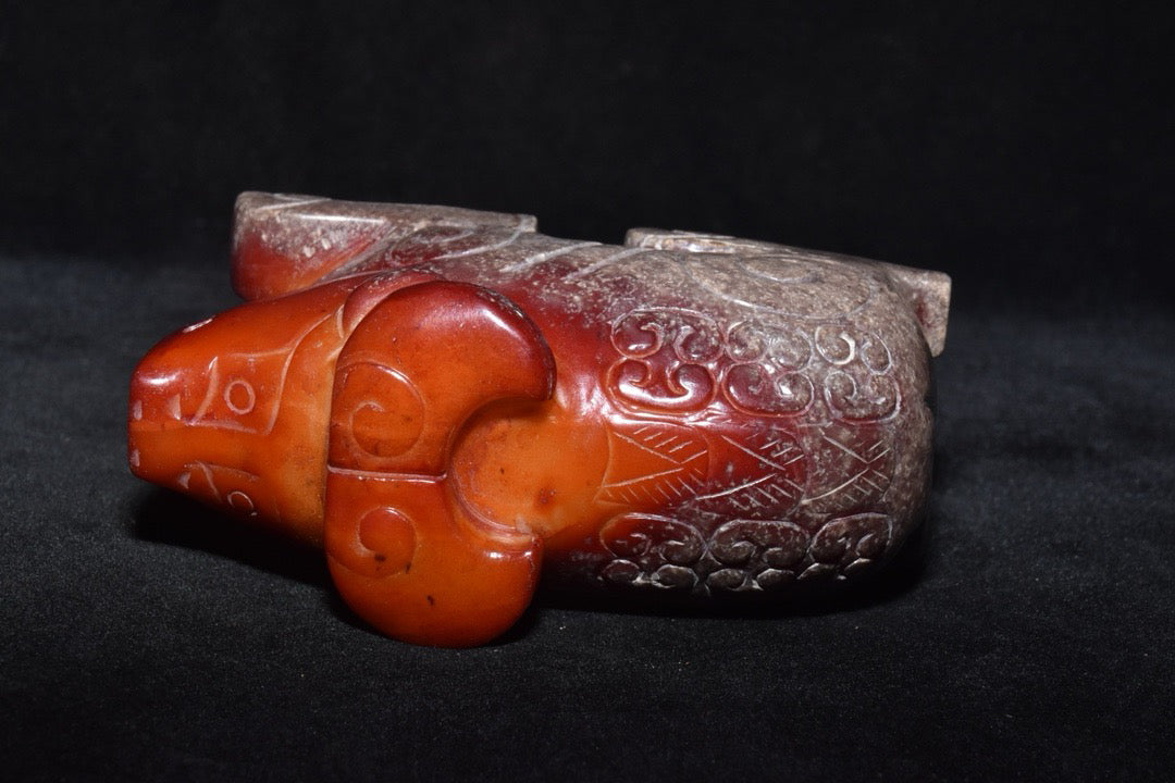 Chinese Antique Old Jade Rabbit