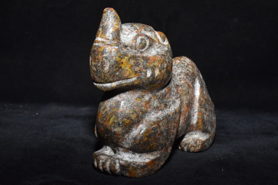 Chinese Antique Old Jade Unicorn