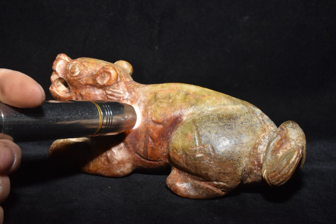 Chinese antique jade warding off evil beasts