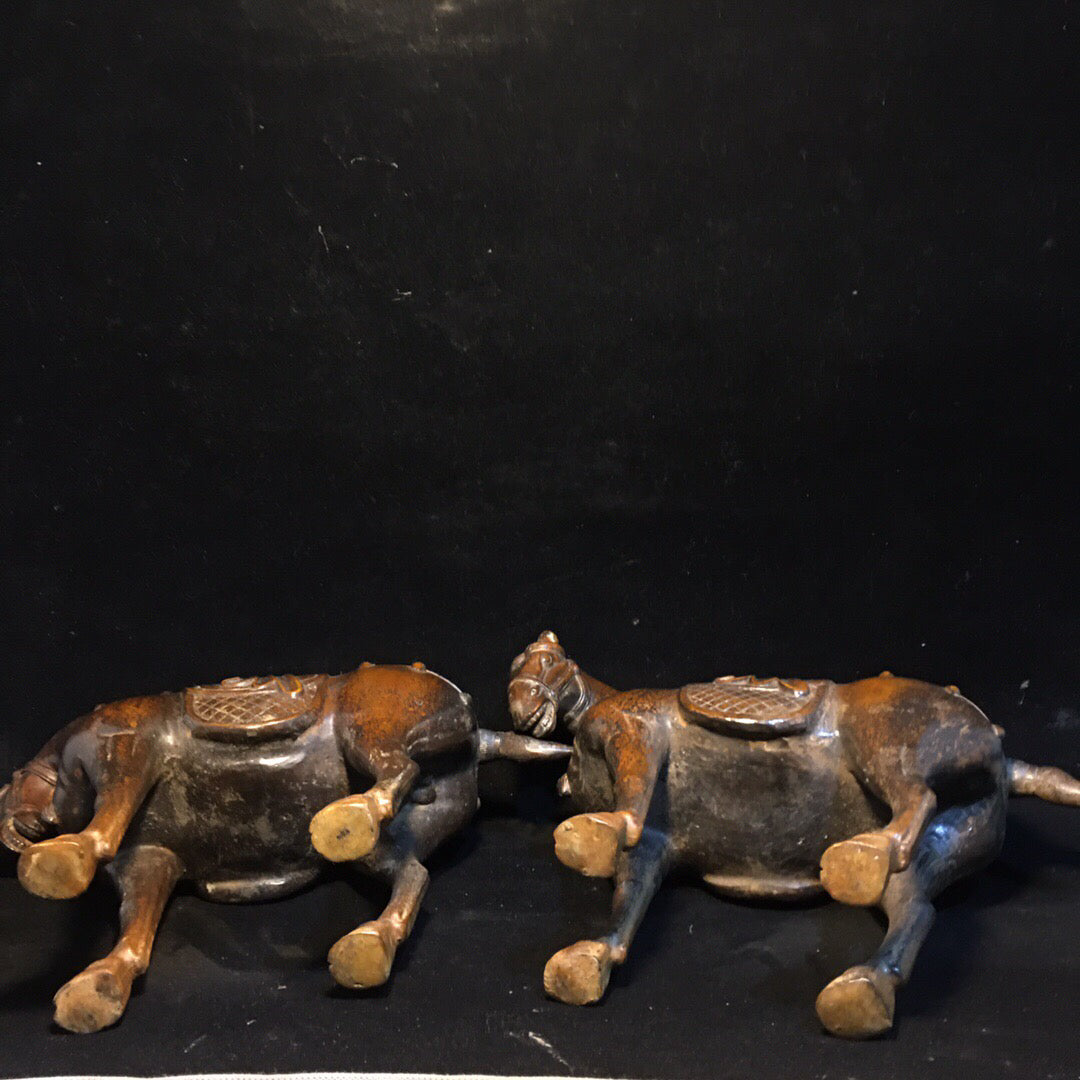 Chinese antique pure copper horse