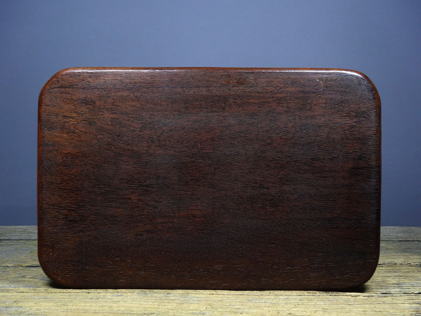 Chinese antique rosewood carved tea plate