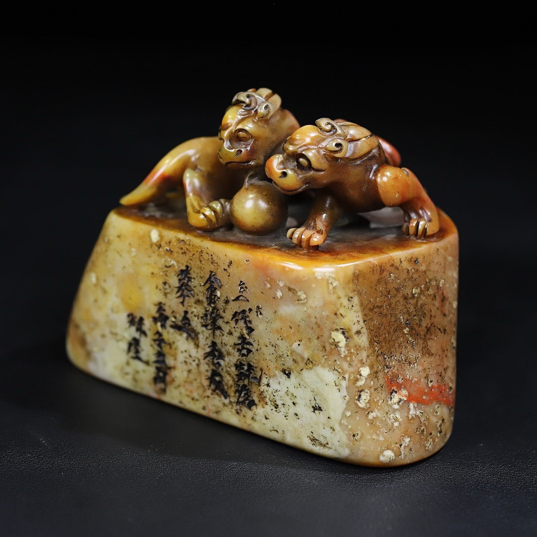 Shoushan Shiyuan Shichi Tiger Dragon Seal