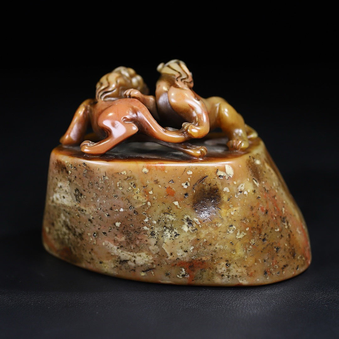 Shoushan Shiyuan Shichi Tiger Dragon Seal