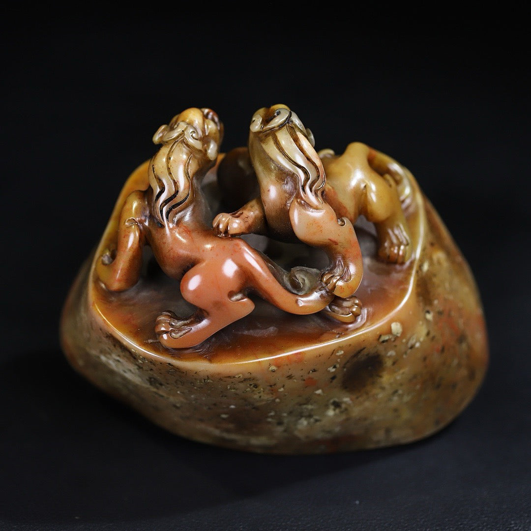 Shoushan Shiyuan Shichi Tiger Dragon Seal