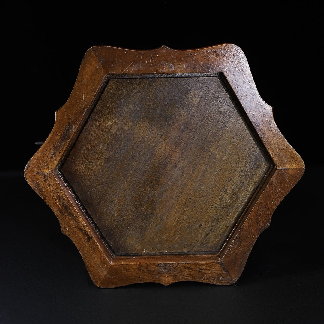 Pear wood inlaid shell portable multi-layer food box