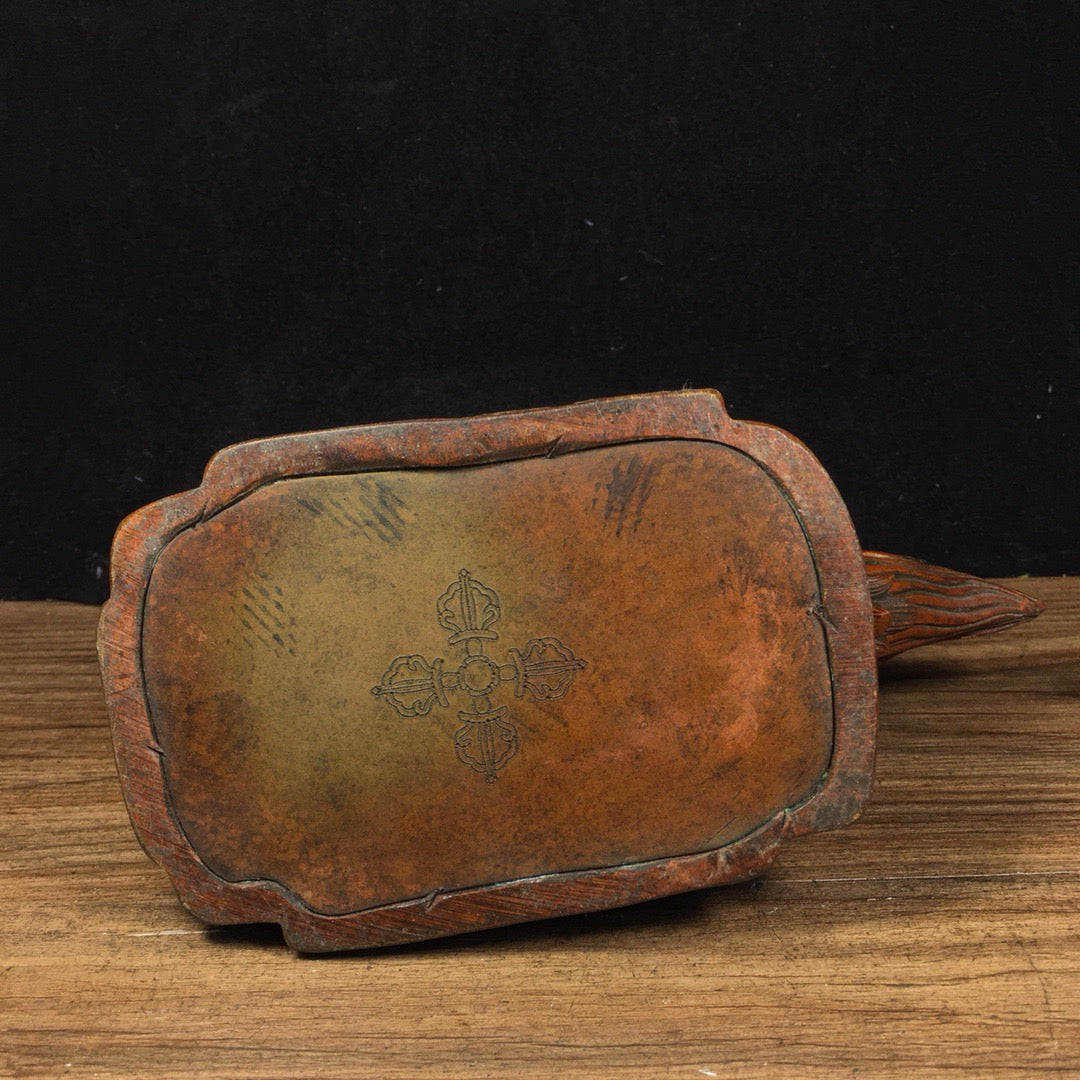 Chinese antique pure copper lucky and wealthy life ornaments