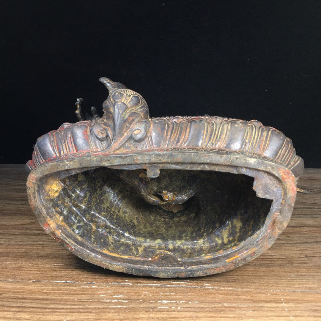 Chinese Antique Pure Copper Green Tara Bodhisattva