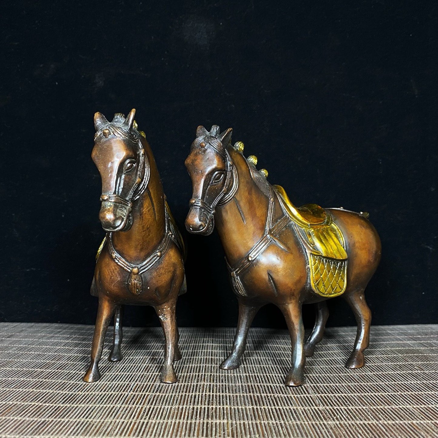 A pair of pure copper horses