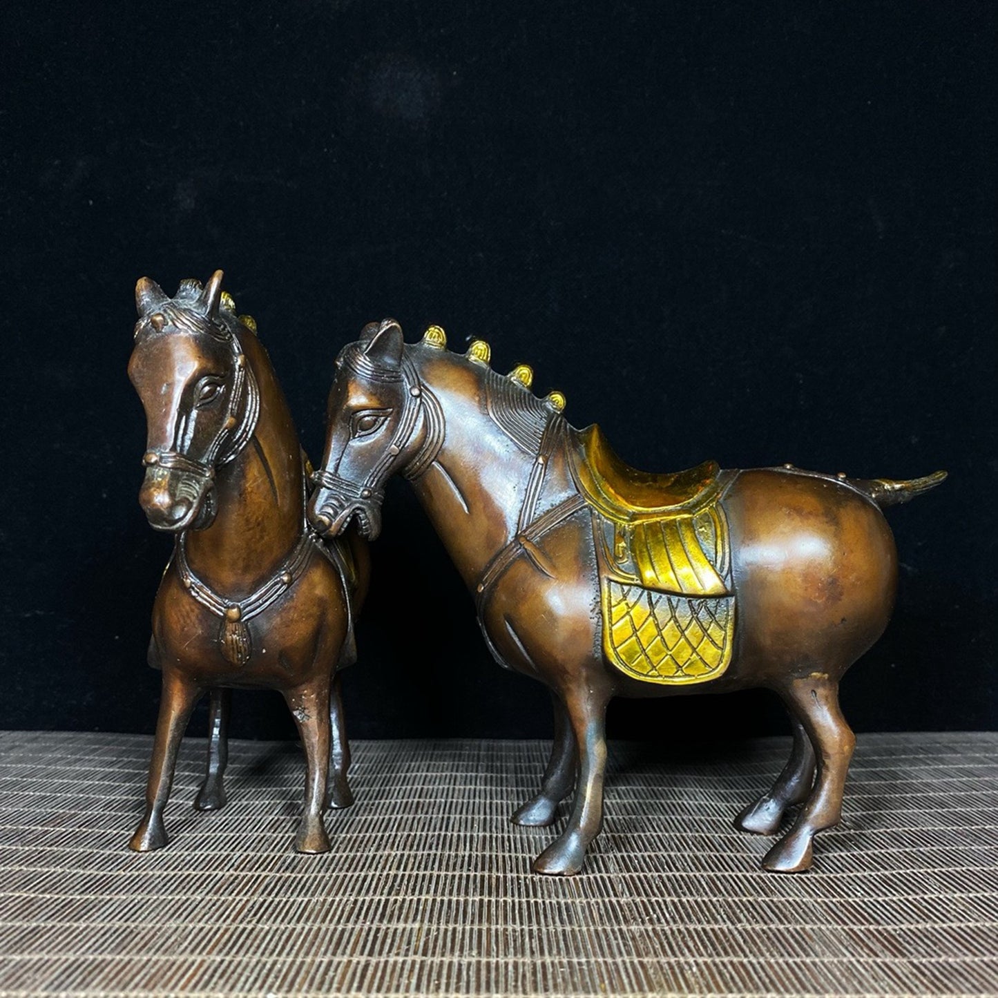 A pair of pure copper horses
