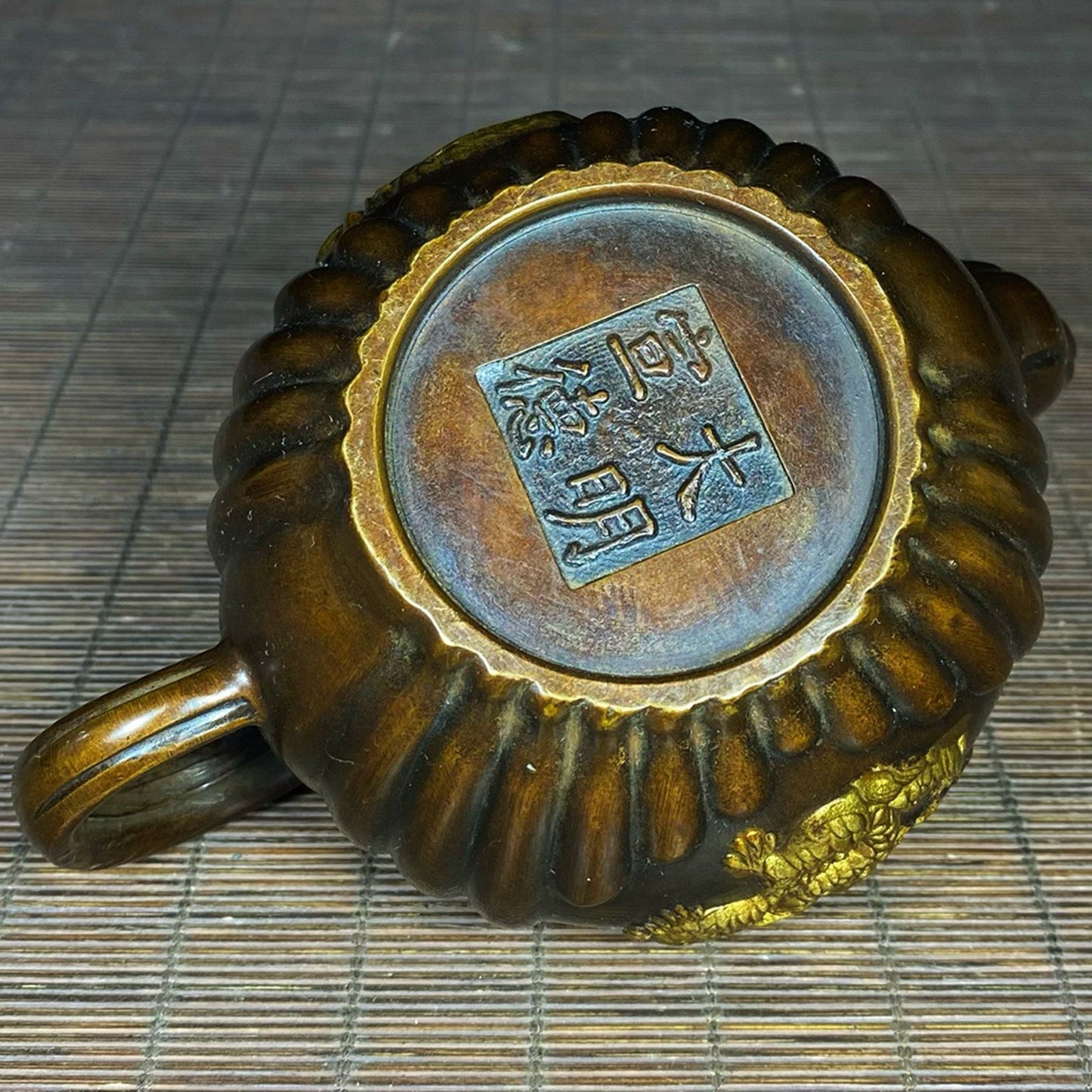 Pure copper gold-plated pumpkin pot