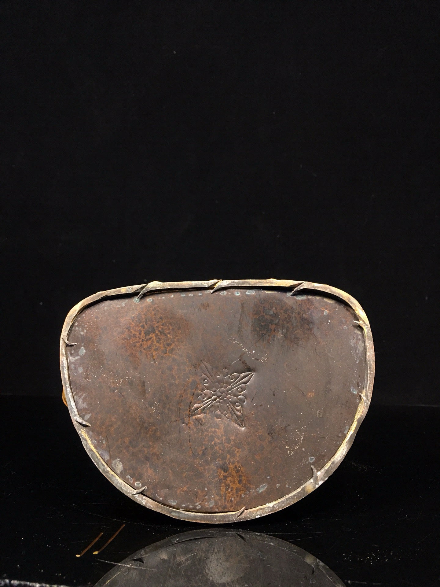 Chinese antique pure copper snake mother