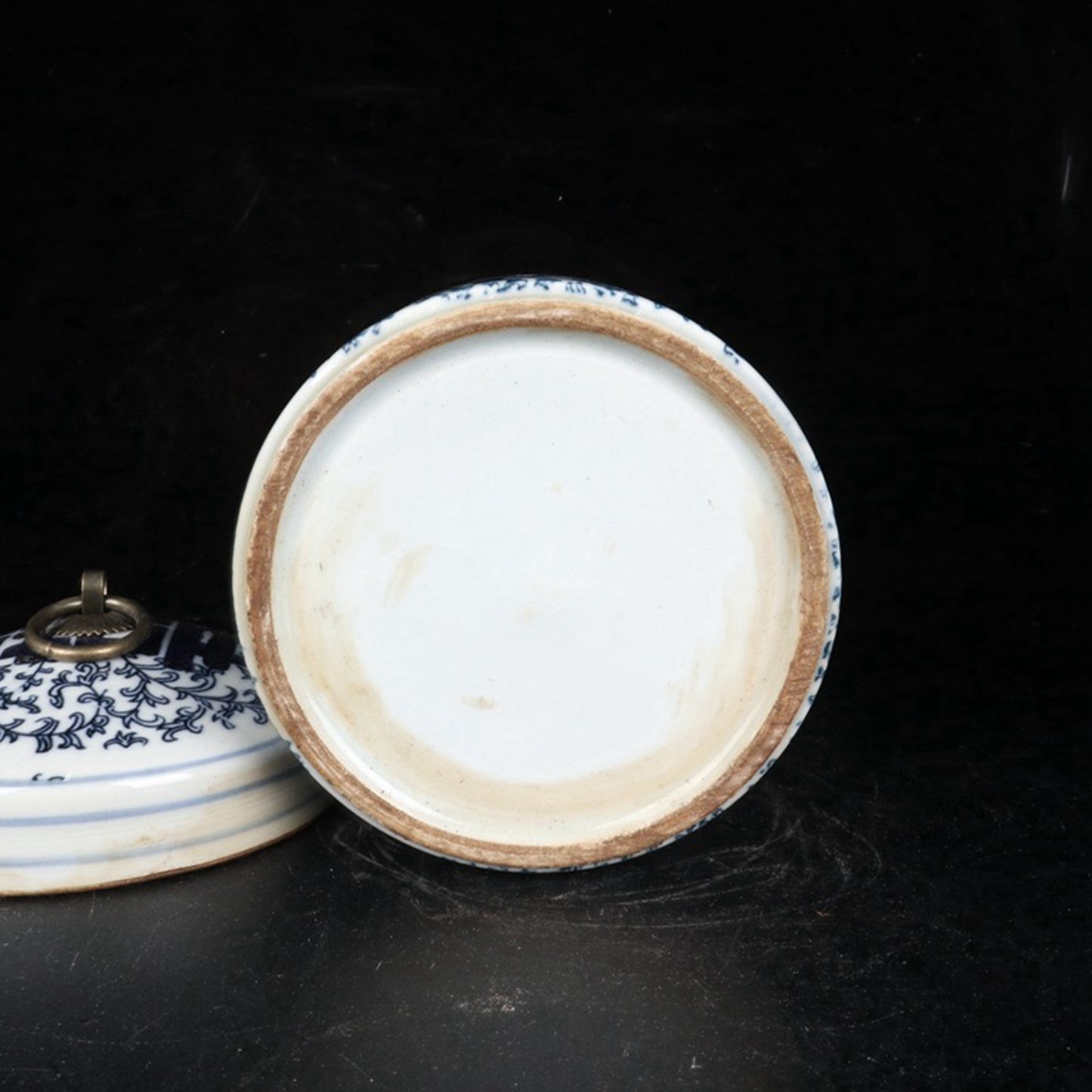 Ceramic Blue and White Double Happiness Tea Jar