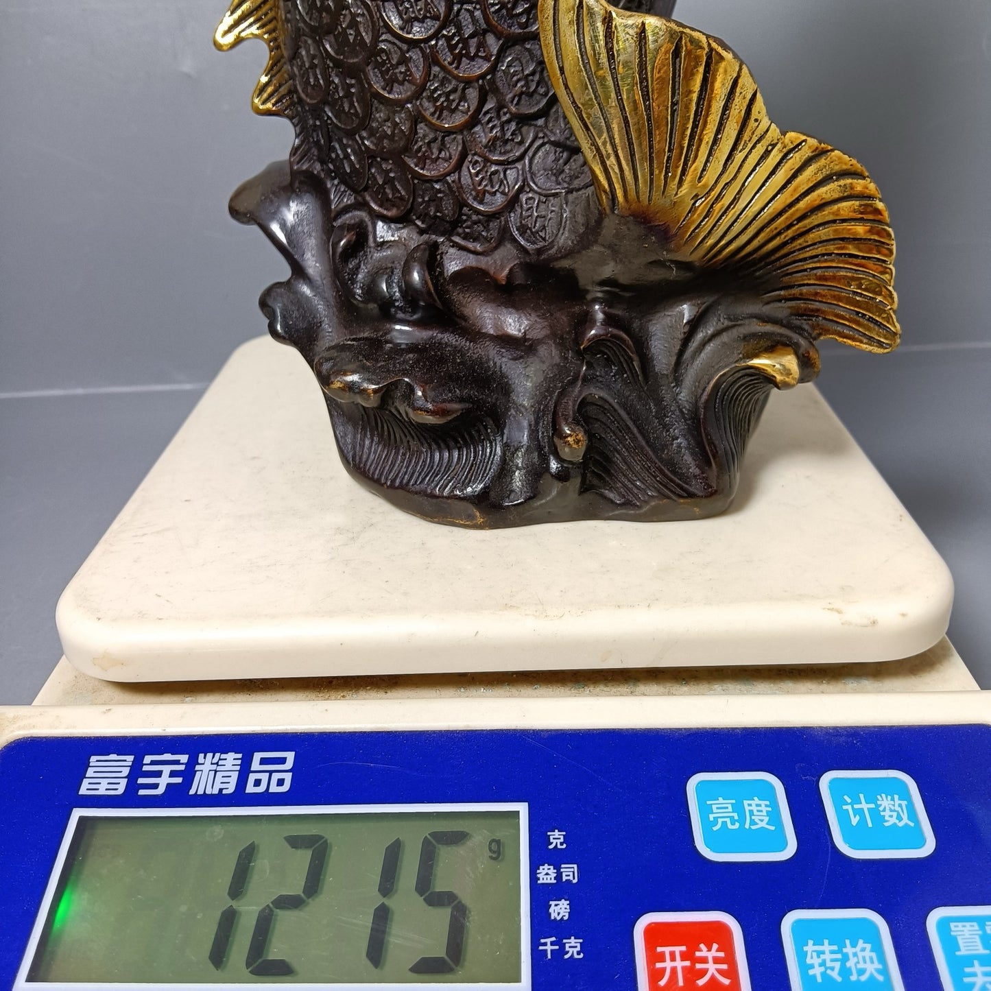 Chinese antique pure copper treasure pot ornaments