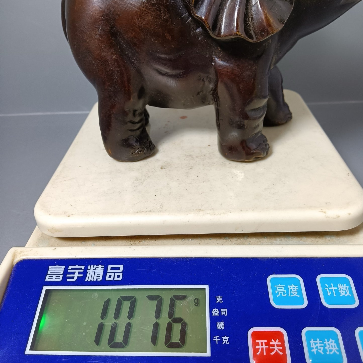 Chinese antique pure copper chicken elephant Ruyi ornament