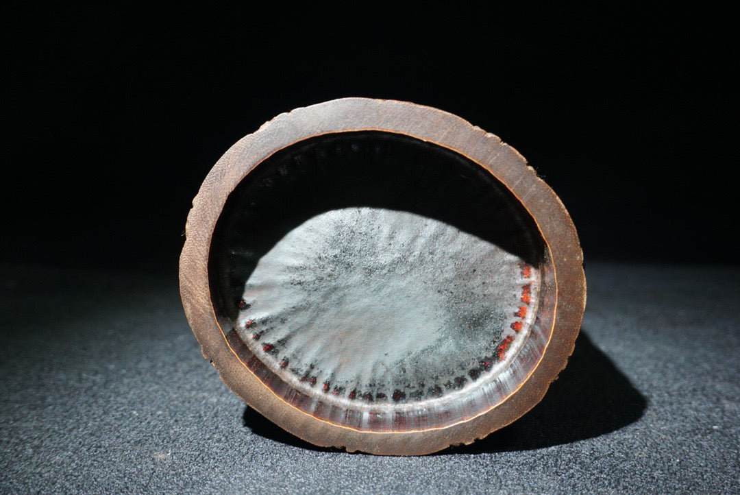 Bamboo carved dragon patterned study pen holder