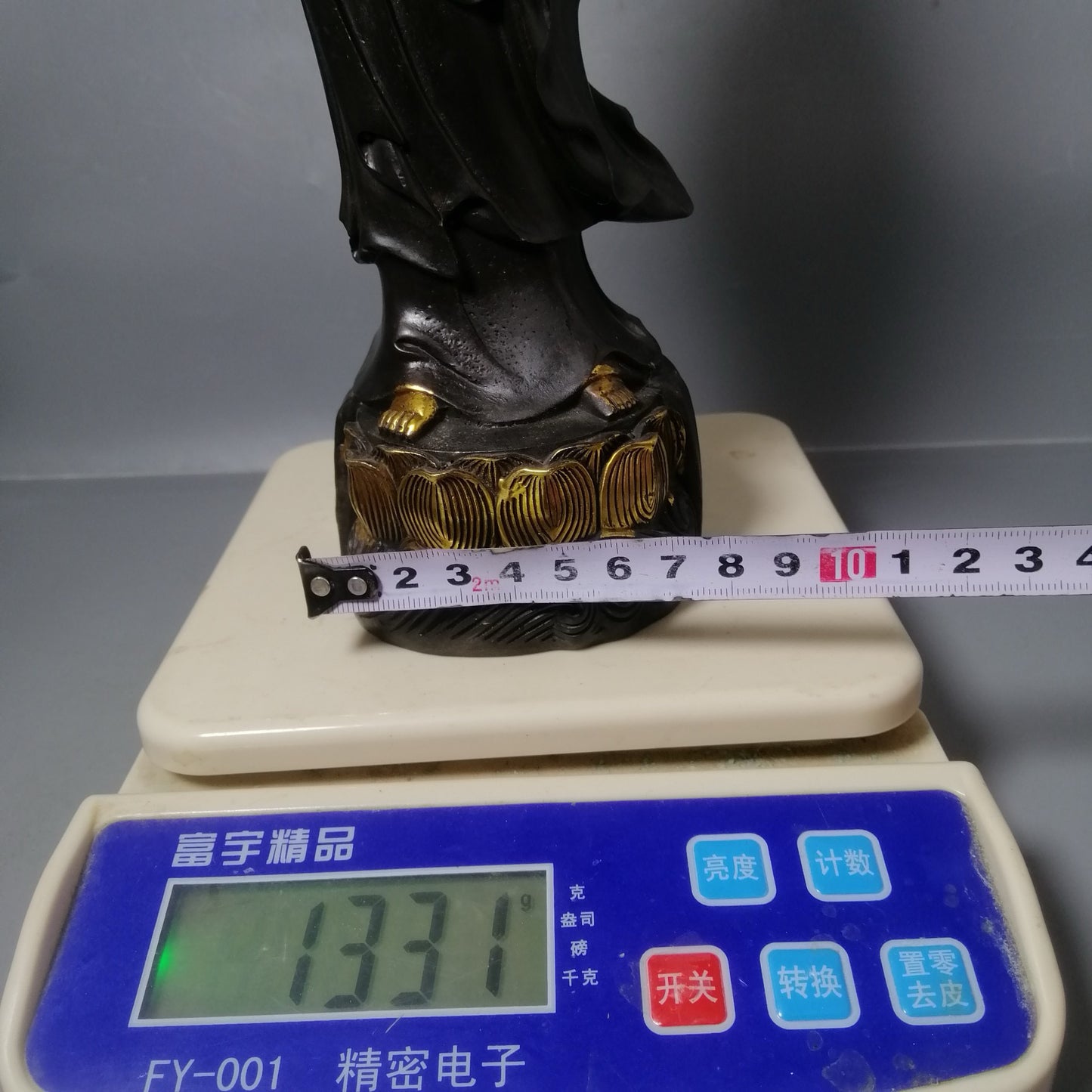 Chinese antique pure copper Guanyin ornaments