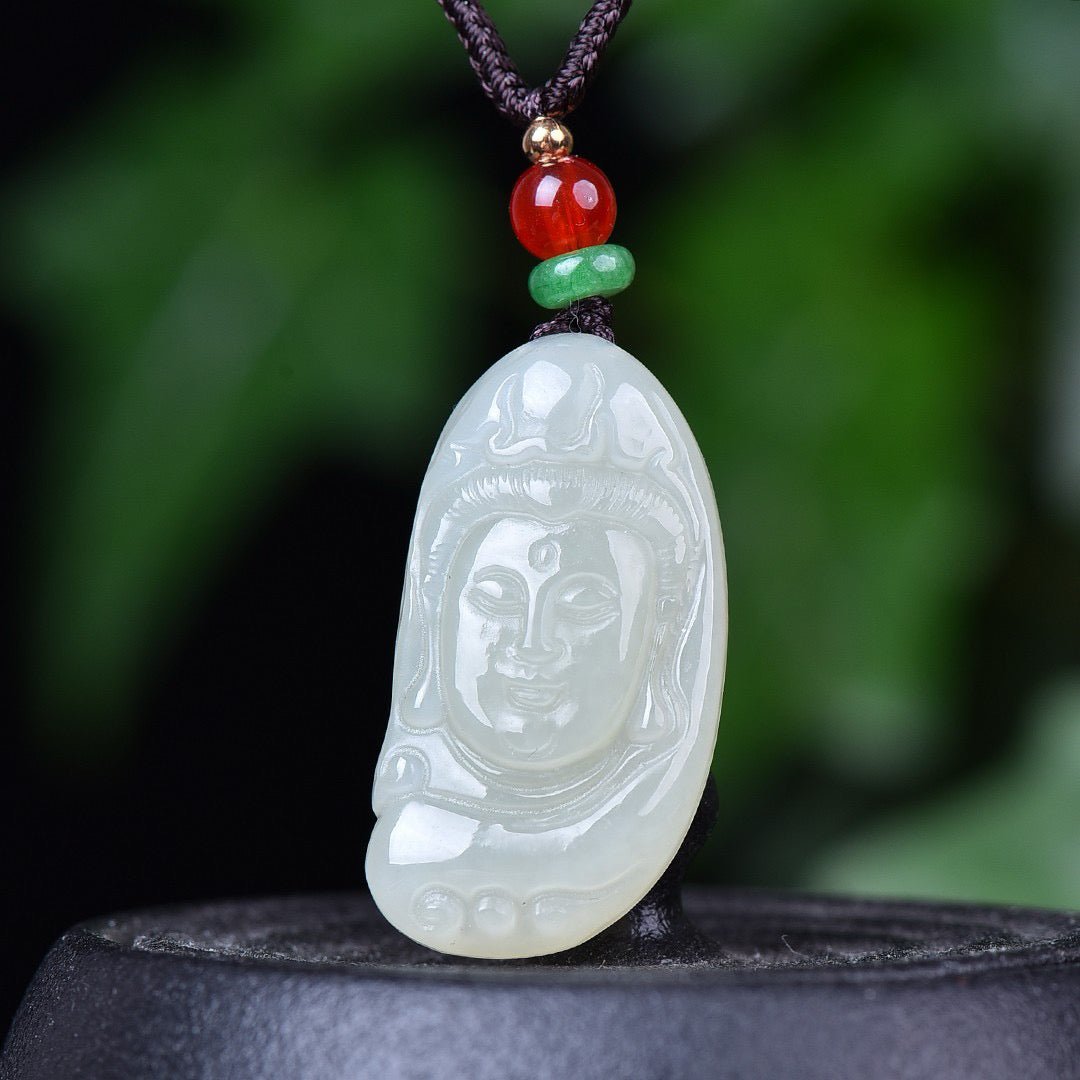 Hotan Jade's Auspicious Guanyin