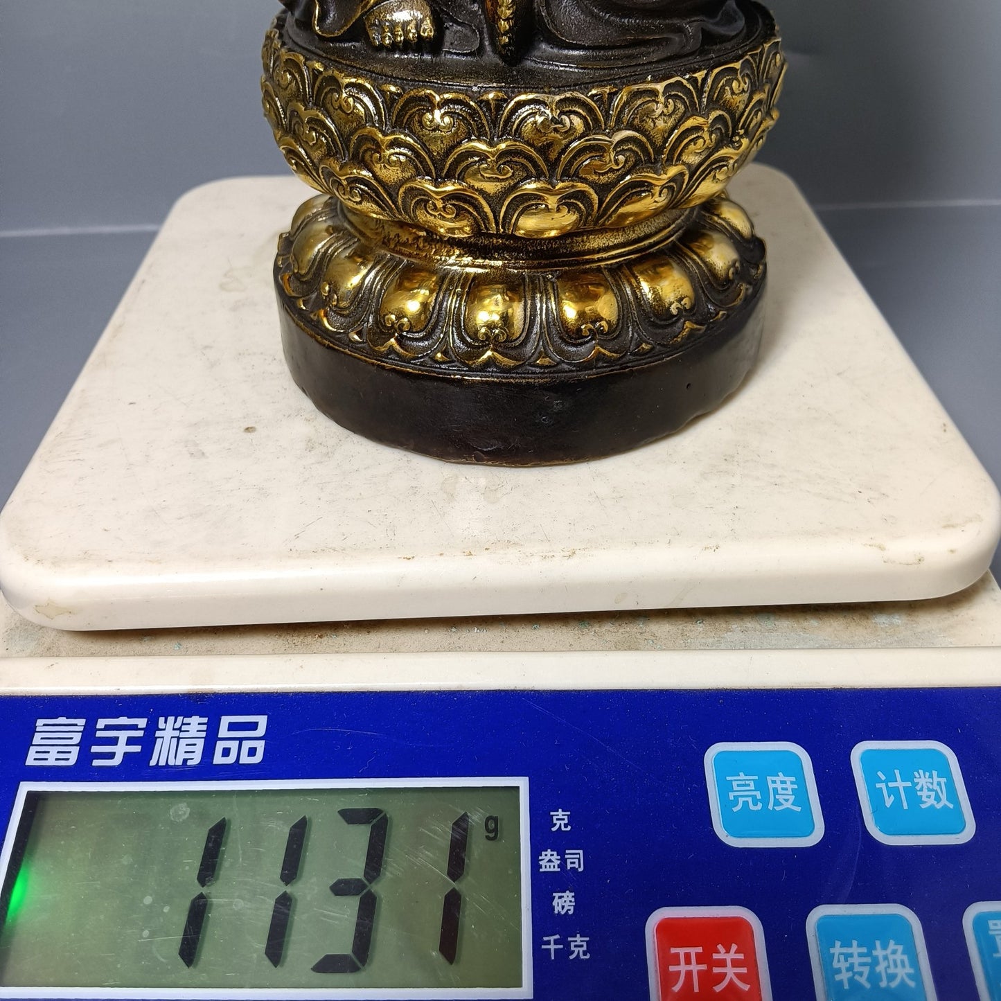Chinese antique pure copper Maitreya Buddha ornaments