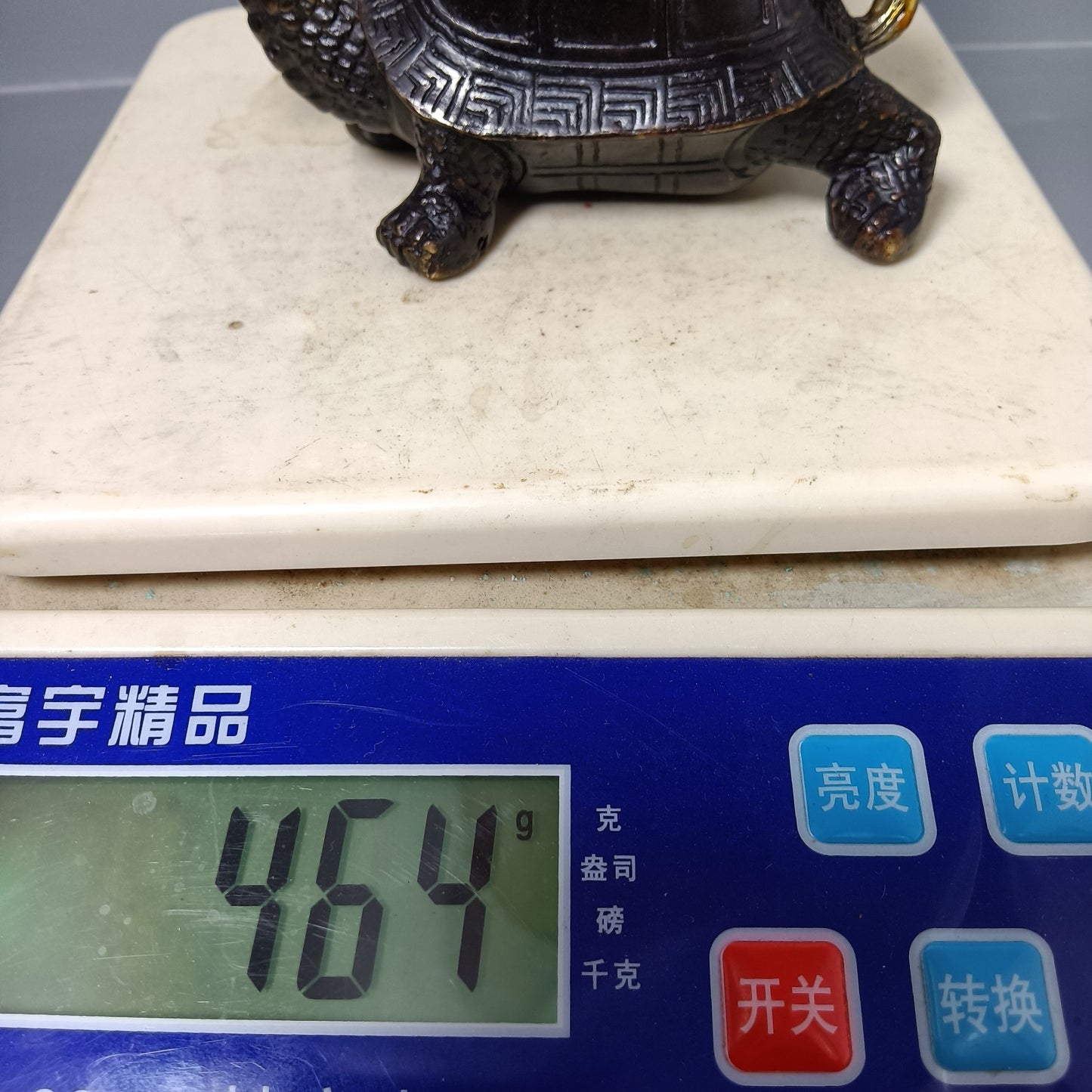 Chinese antique pure copper turtle ornaments