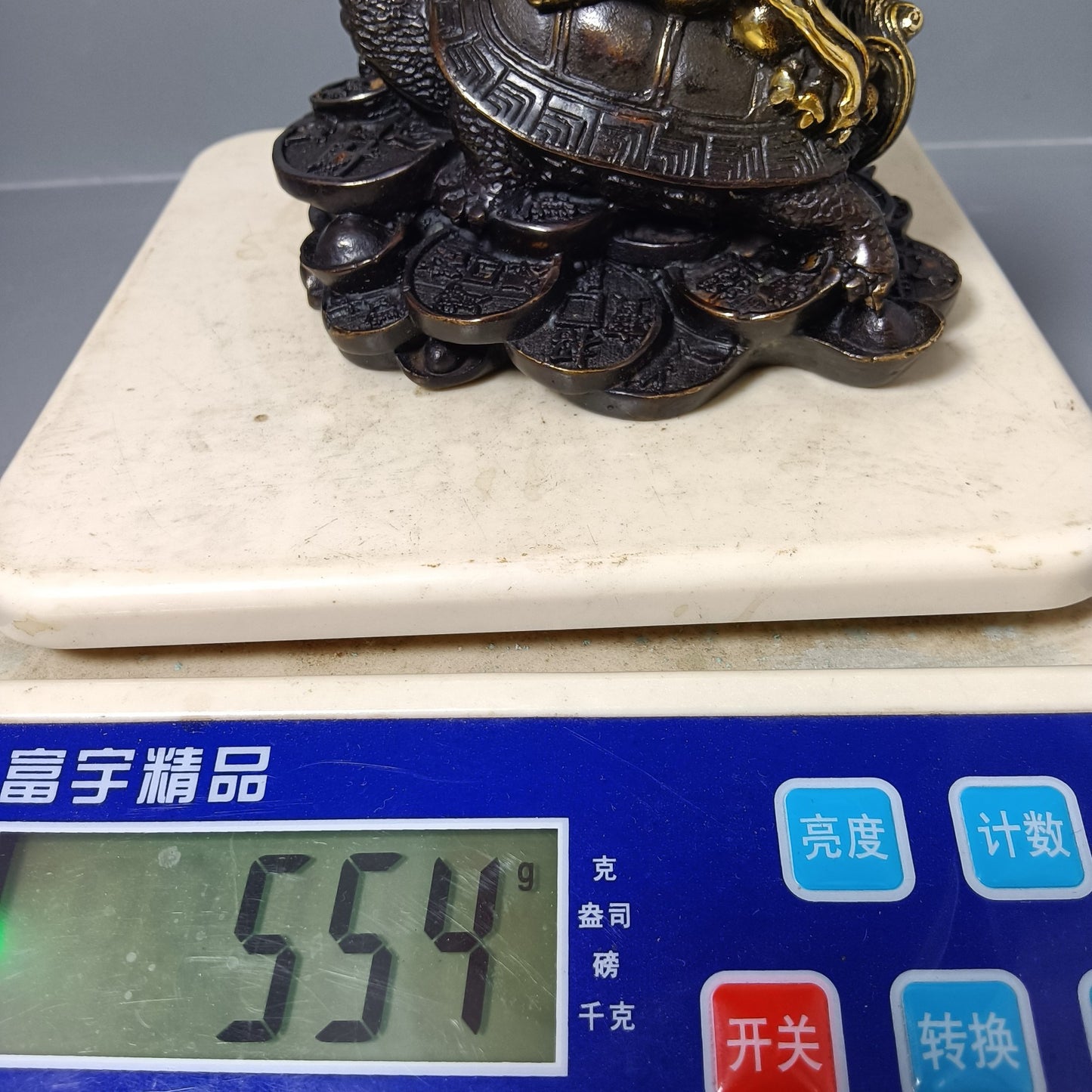 Chinese antique pure copper turtle ornaments