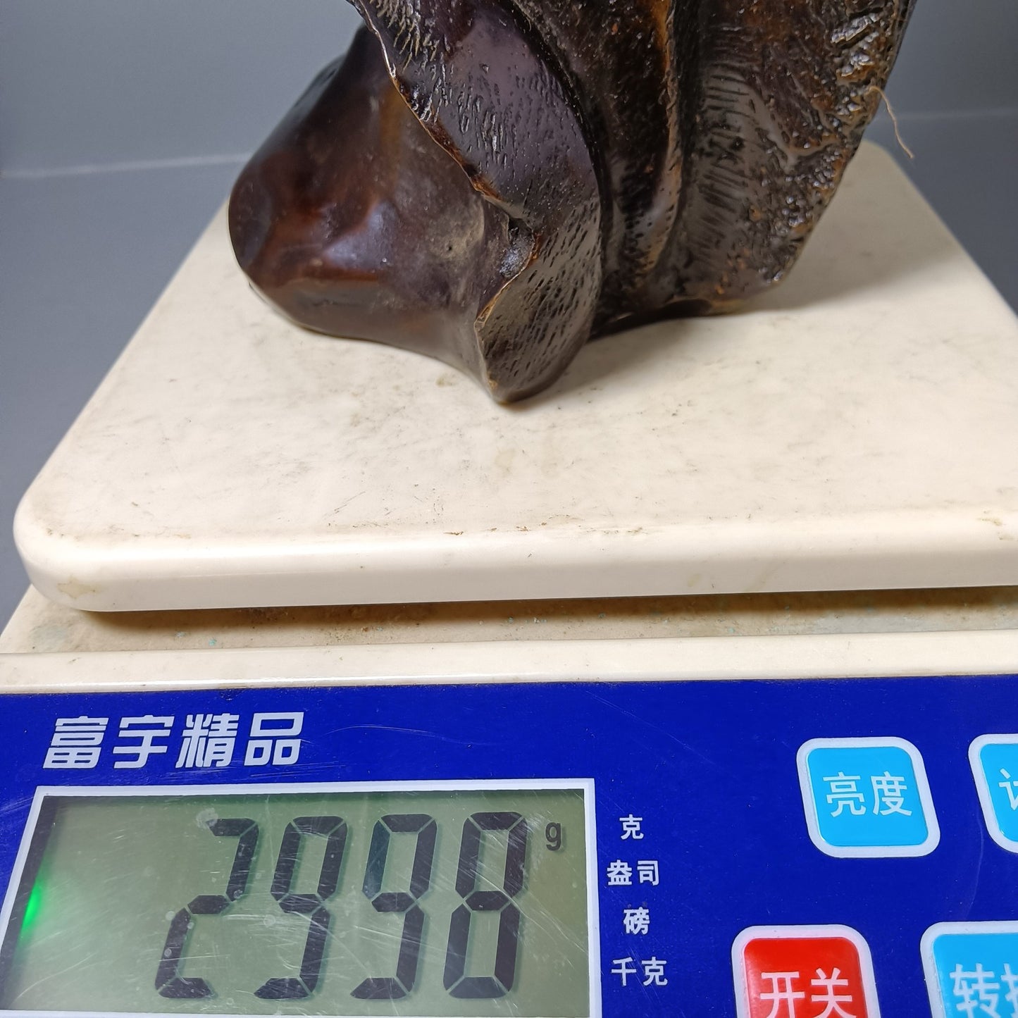 Chinese antique pure copper deer head ornament