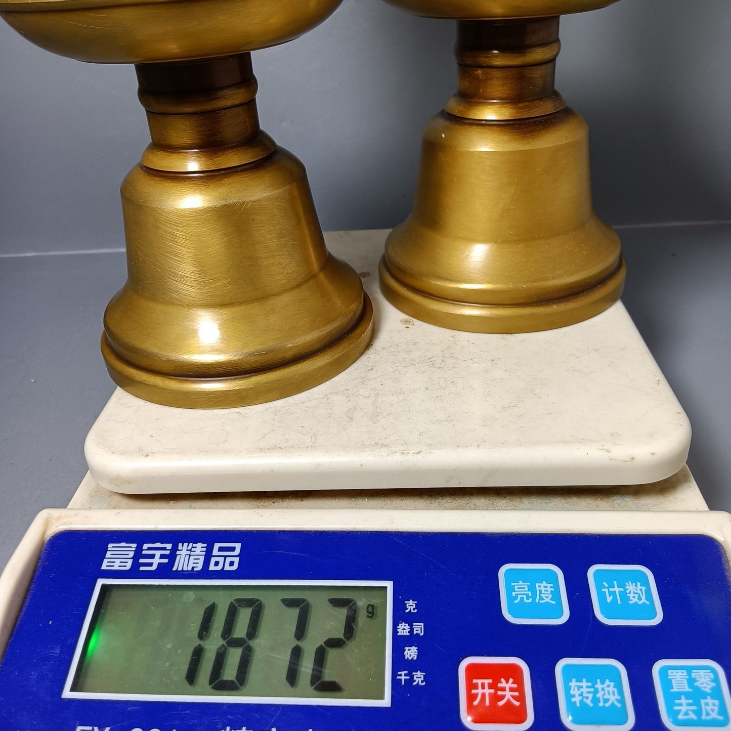 Chinese antique pure copper wax platform