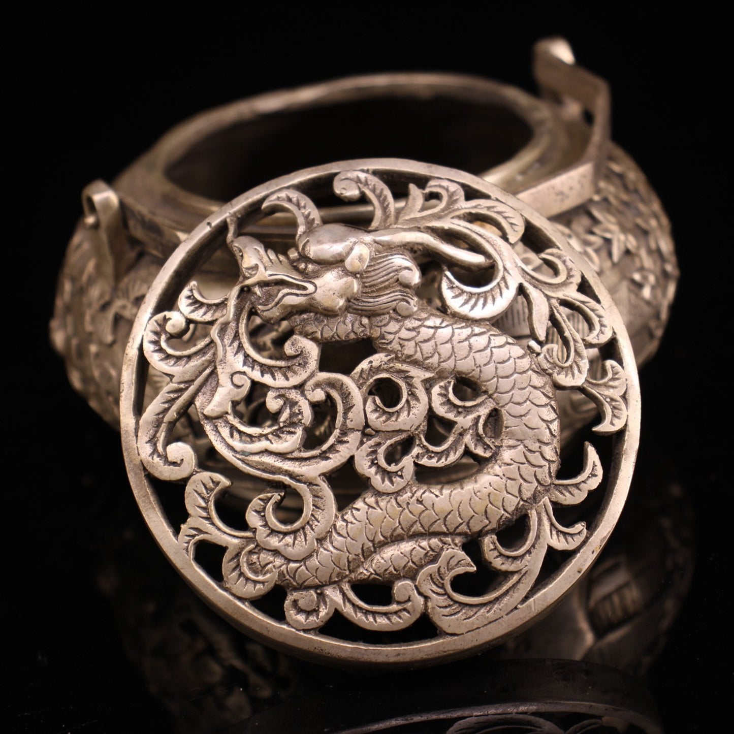 Chinese pure copper rural collection, gold-plated silver handcrafted furnace, carbon furnace