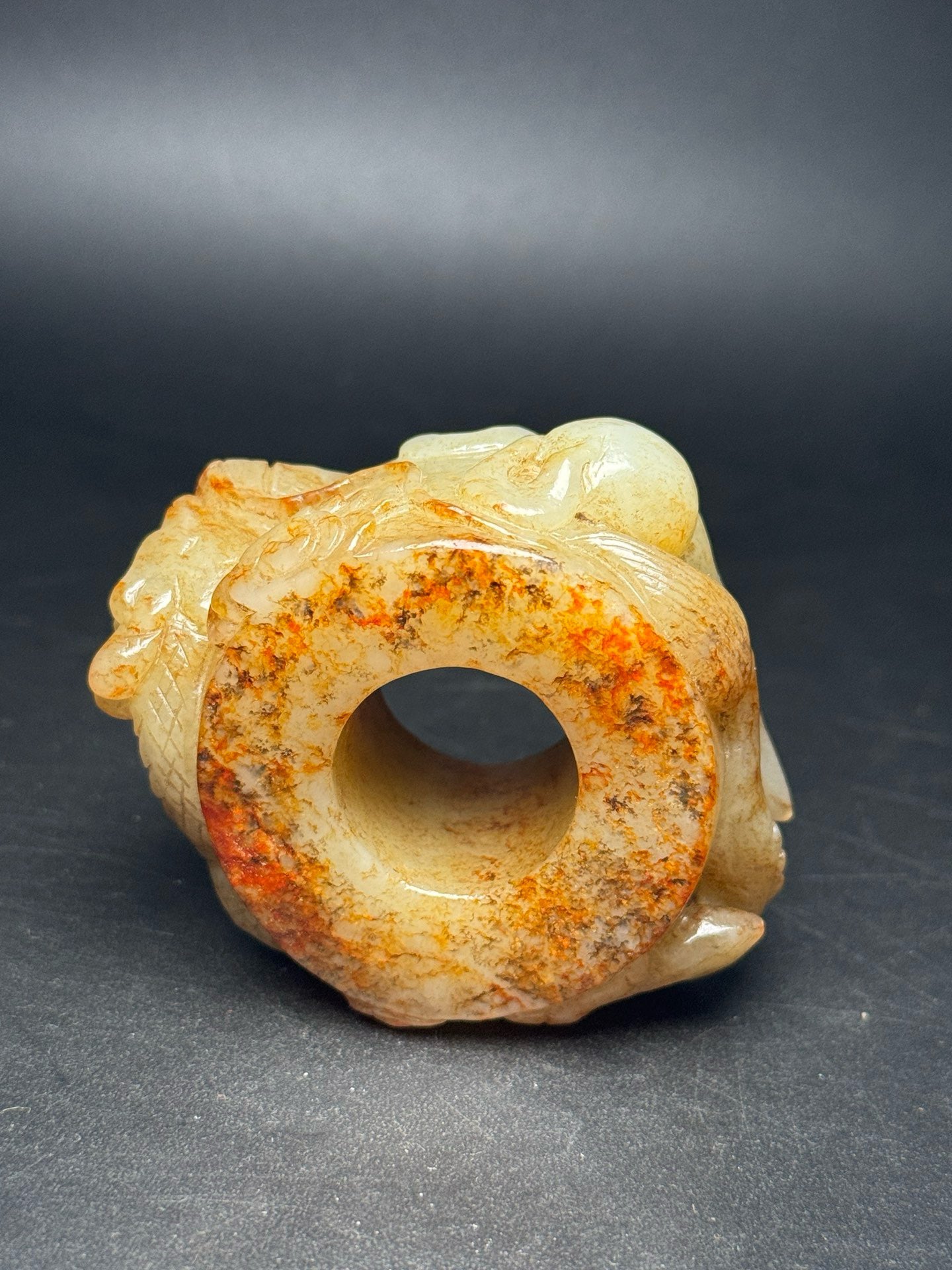 Chinese Antique Hotan Jade Ring