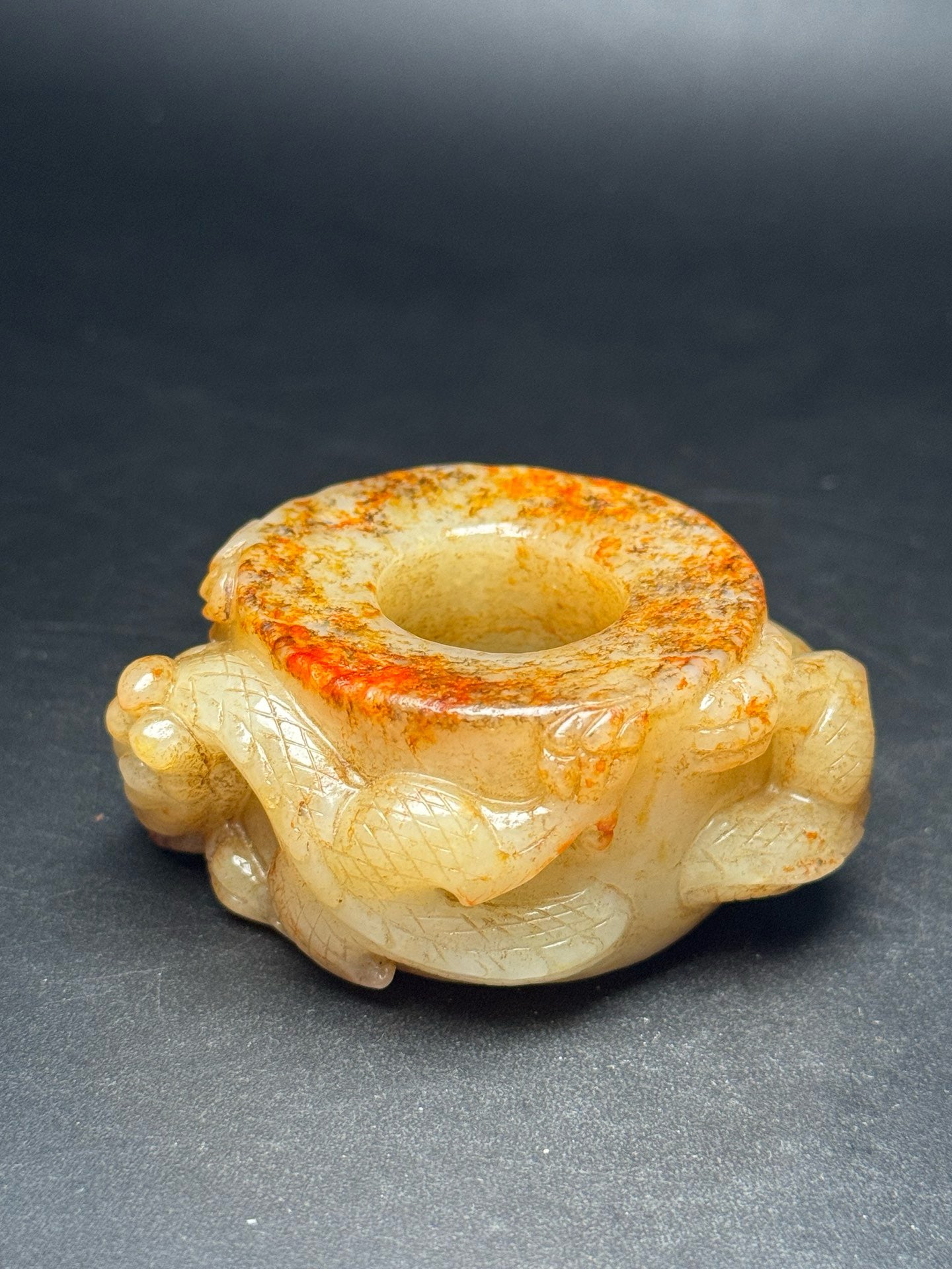 Chinese Antique Hotan Jade Ring