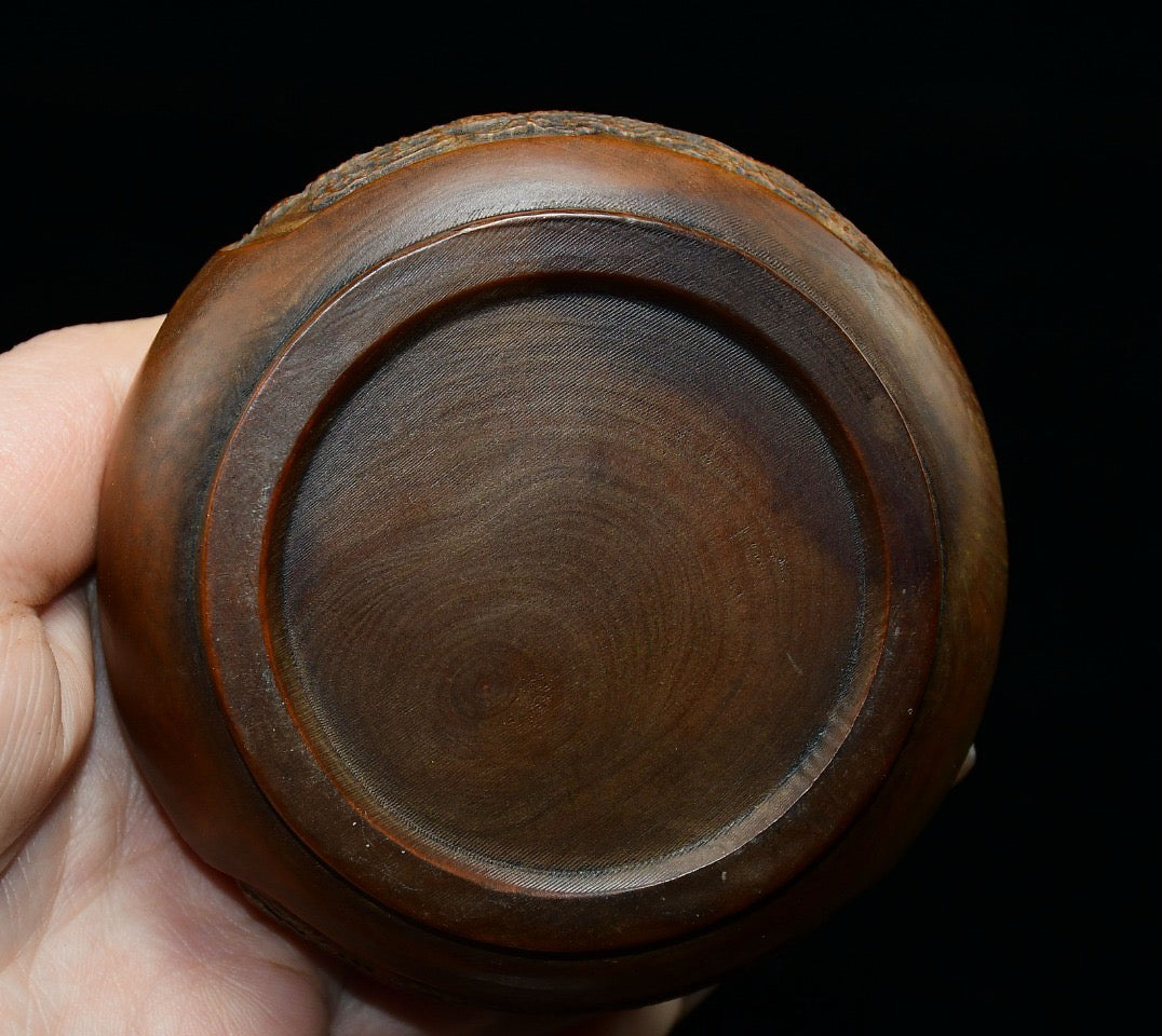Huangyang wood dragon and phoenix incense burner ornaments