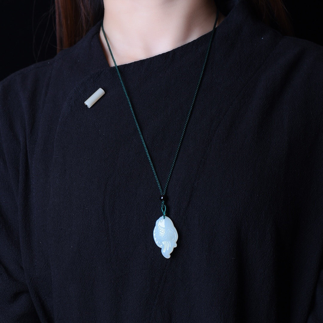 Hotan Jade's Auspicious Little Fish