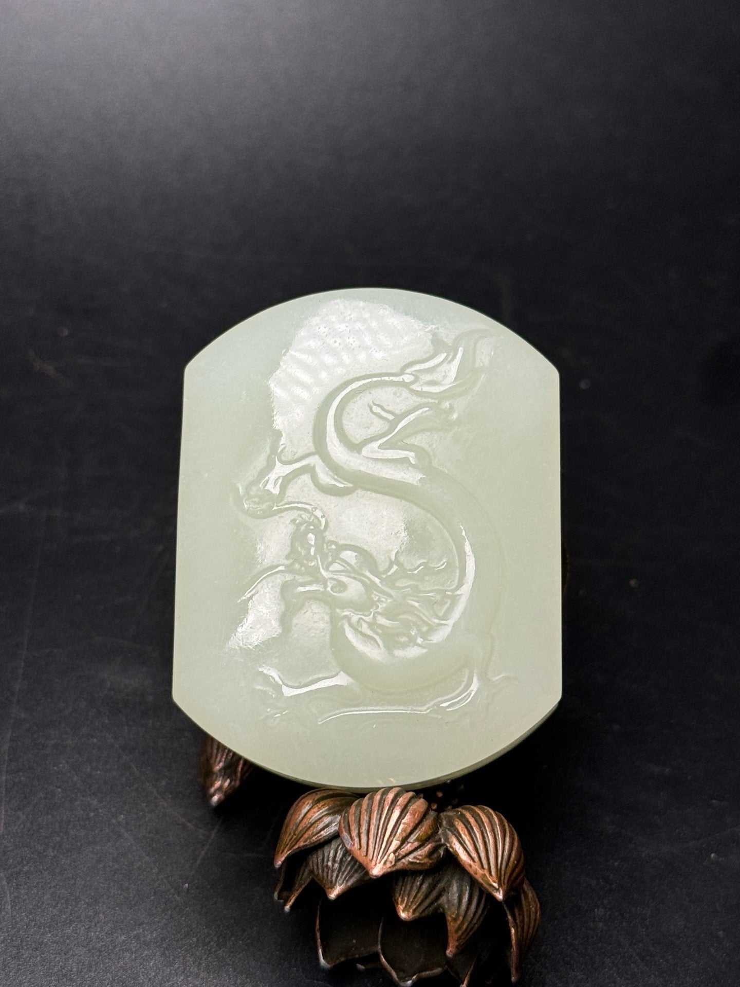 Chinese antique Hotan Jade belt buckle