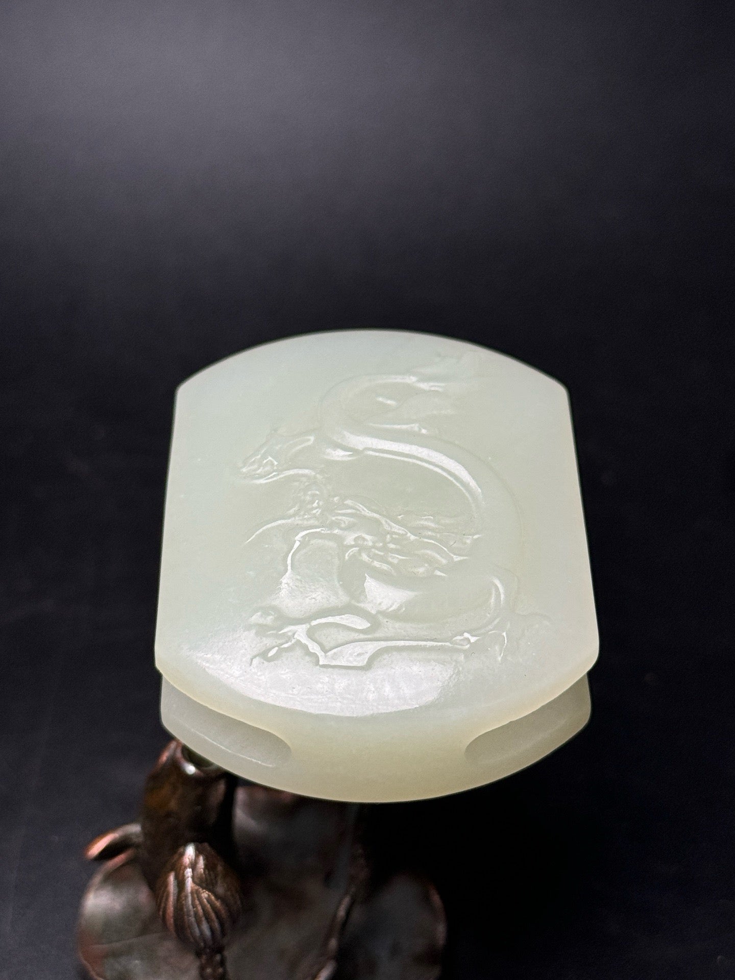 Chinese antique Hotan Jade belt buckle