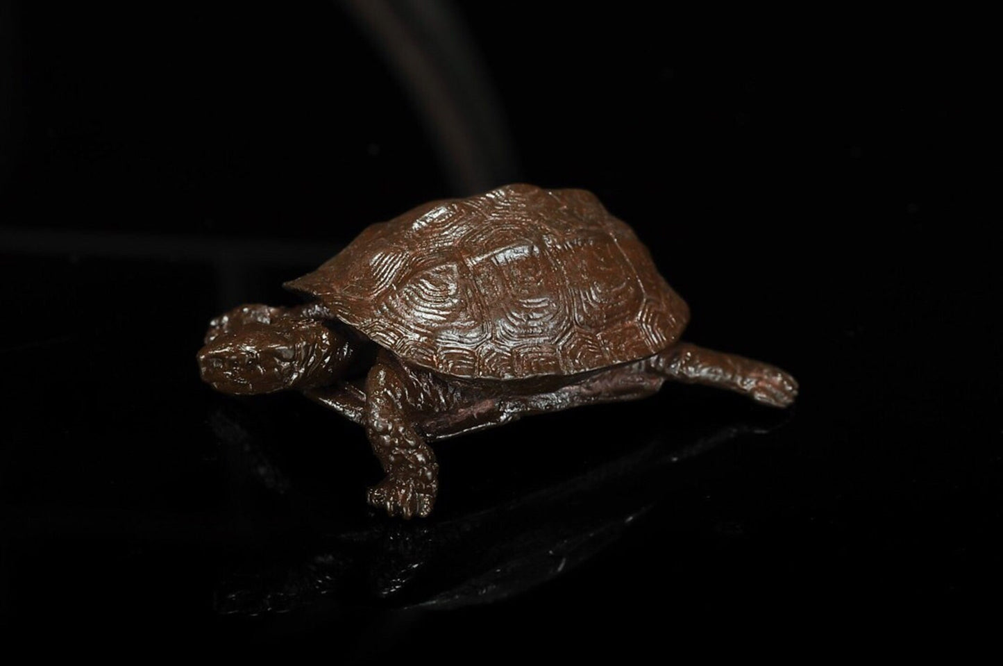 Turtle small ornaments head and tail can be active old turtle hand to a tea ceremony tea art bronze antique
