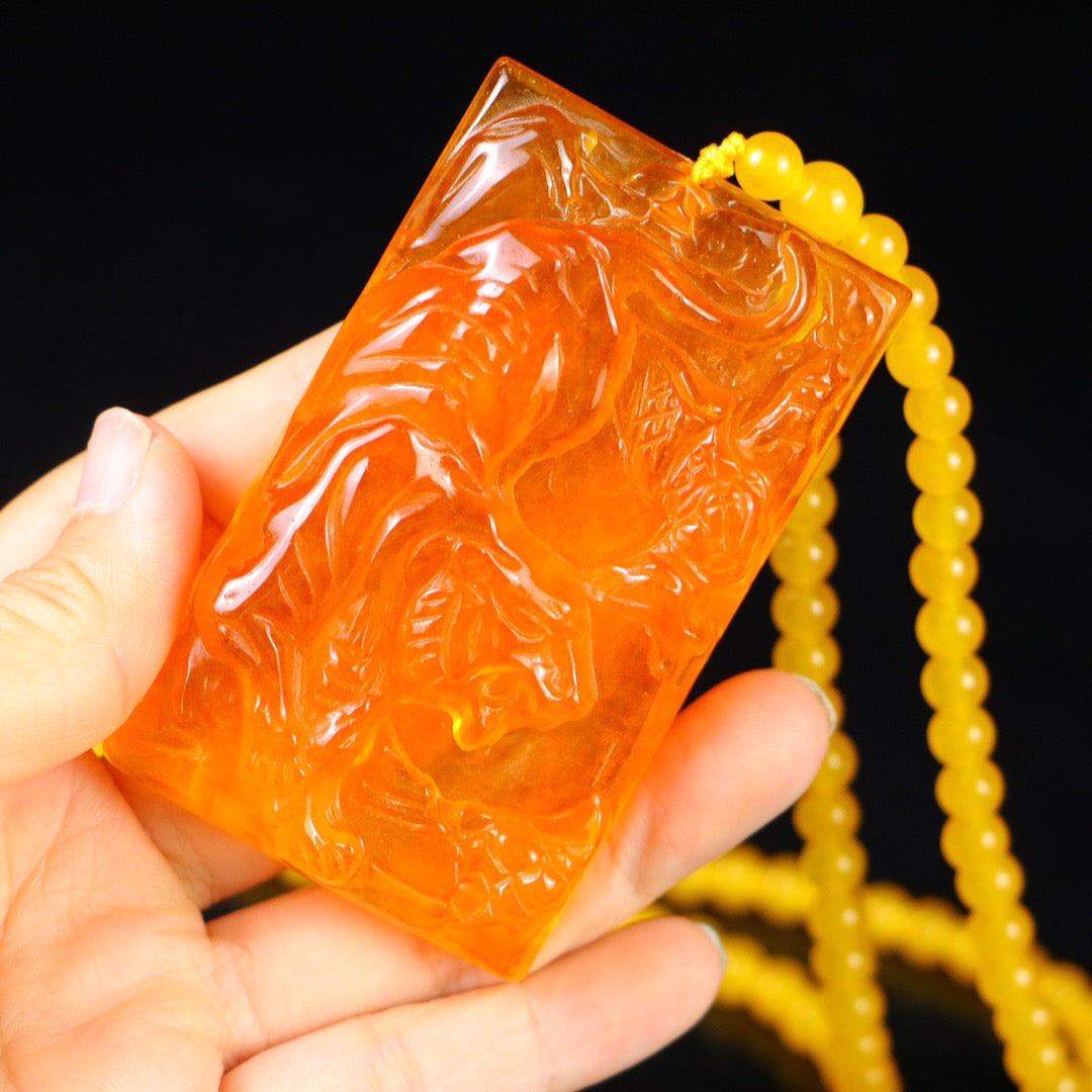 Chinese Antique Perfect High Ice Precision Carving [Tiger Brand]