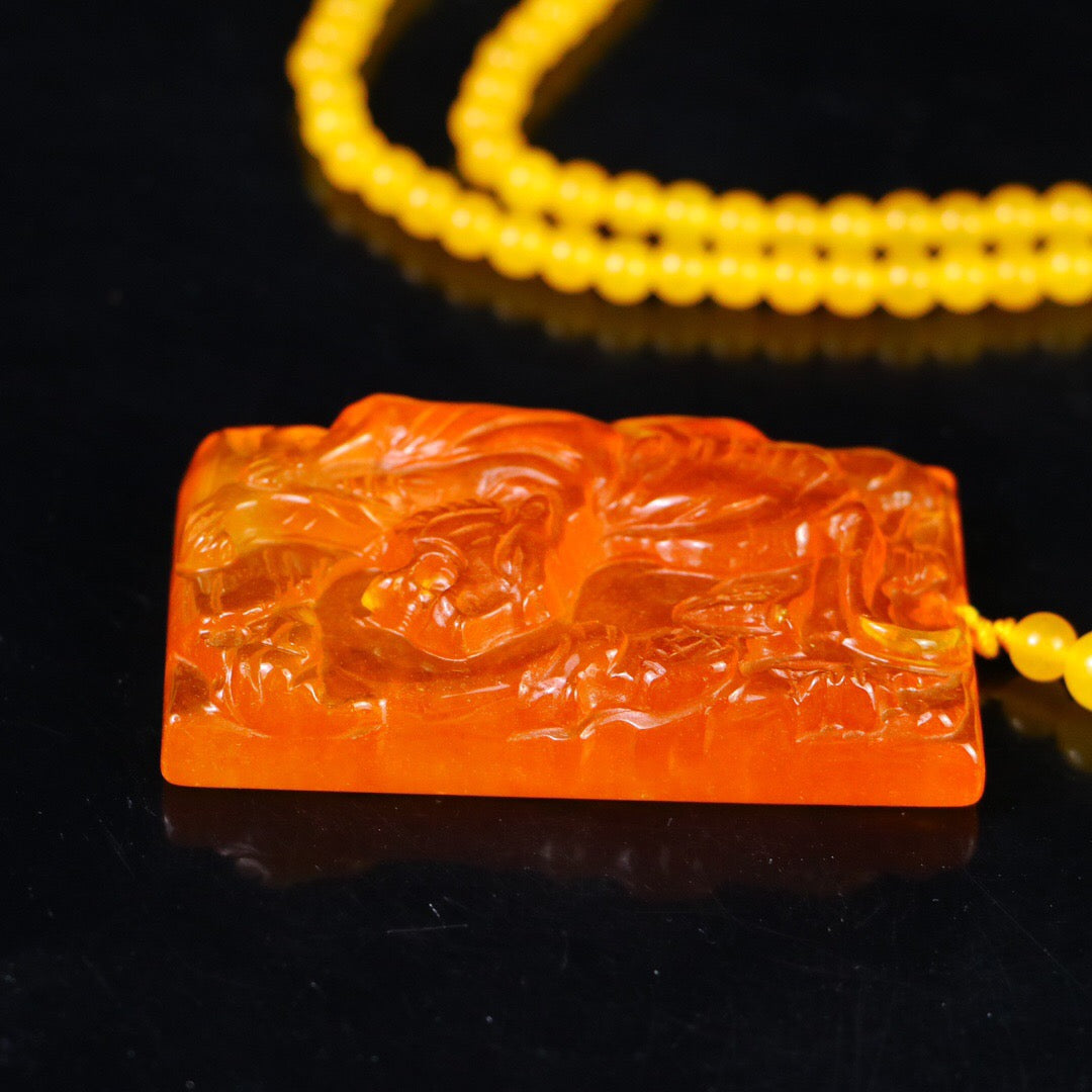 Chinese Antique Perfect High Ice Precision Carving [Tiger Brand]