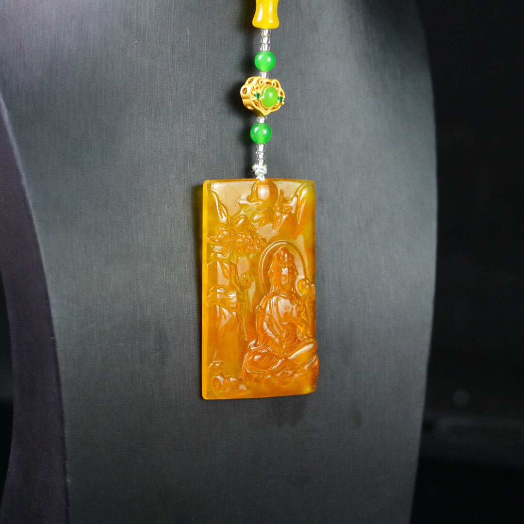 Chinese Antique Perfect High Ice Precision Carving 【 Guanyin Brand 】
