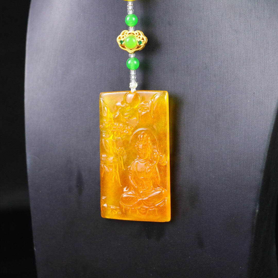 Chinese Antique Perfect High Ice Precision Carving 【 Guanyin Brand 】
