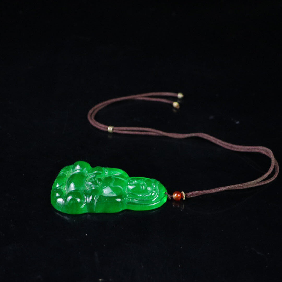 Chinese Antique Perfect High Ice Precision Carving 【 Guanyin Brand 】