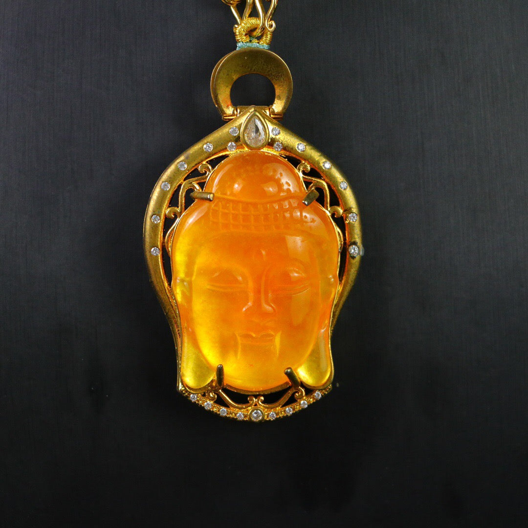 Chinese Antique Perfect High Ice Precision Carving 【 Guanyin Brand 】