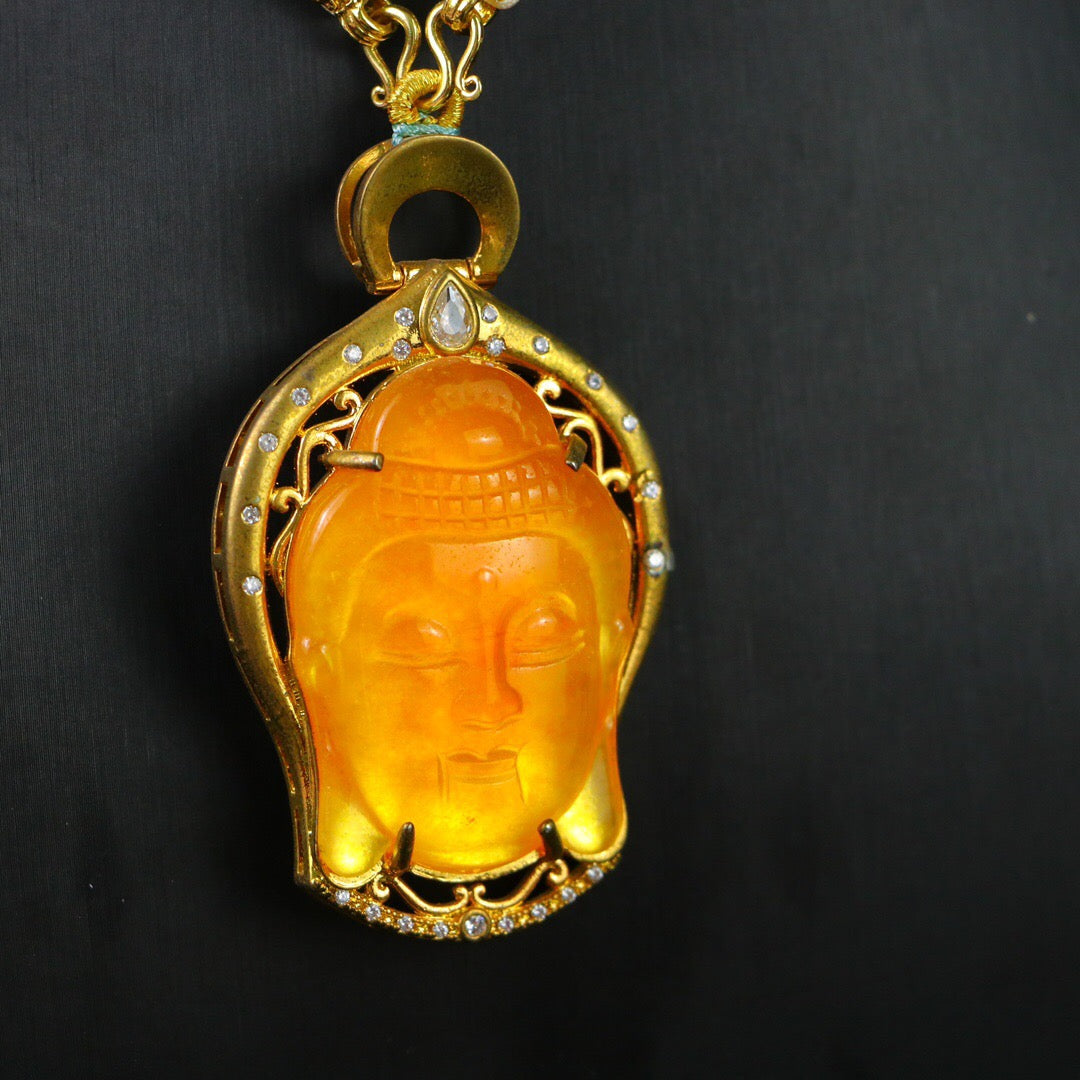 Chinese Antique Perfect High Ice Precision Carving 【 Guanyin Brand 】