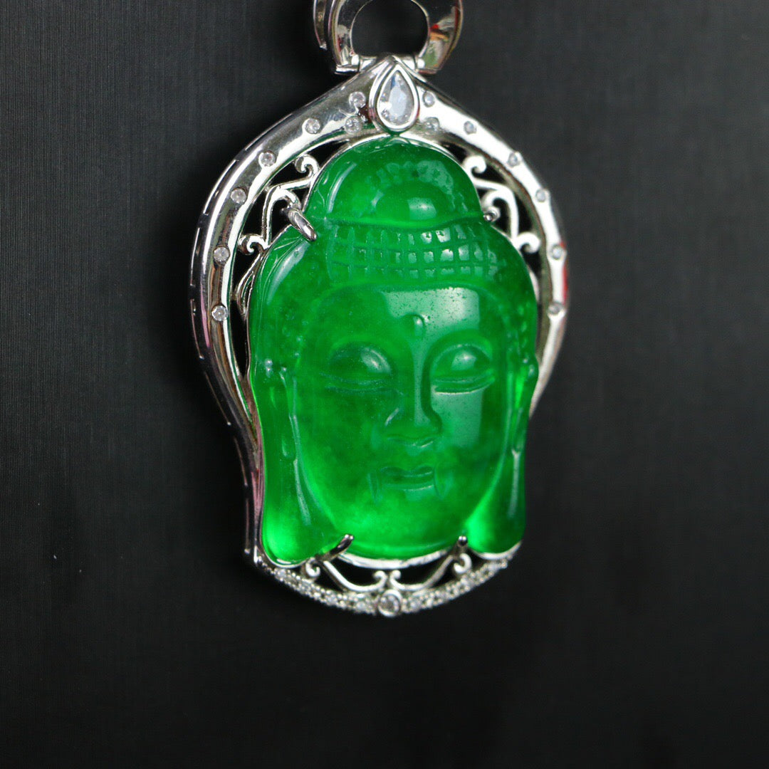 Chinese Antique Perfect High Ice Precision Carving 【 Guanyin Brand 】