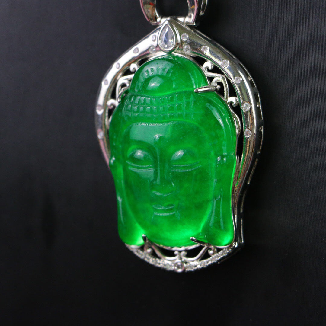 Chinese Antique Perfect High Ice Precision Carving 【 Guanyin Brand 】