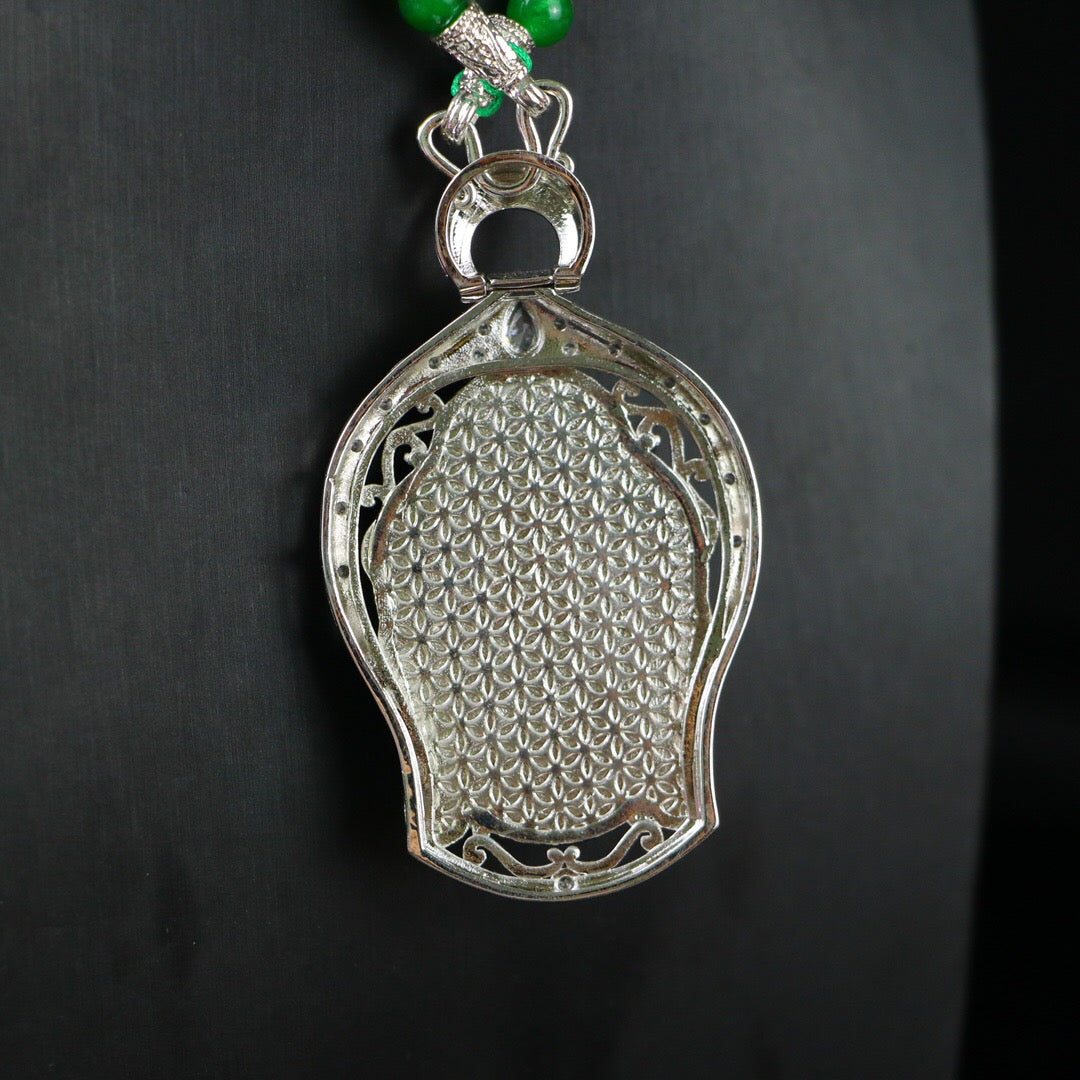 Chinese Antique Perfect High Ice Precision Carving 【 Guanyin Brand 】