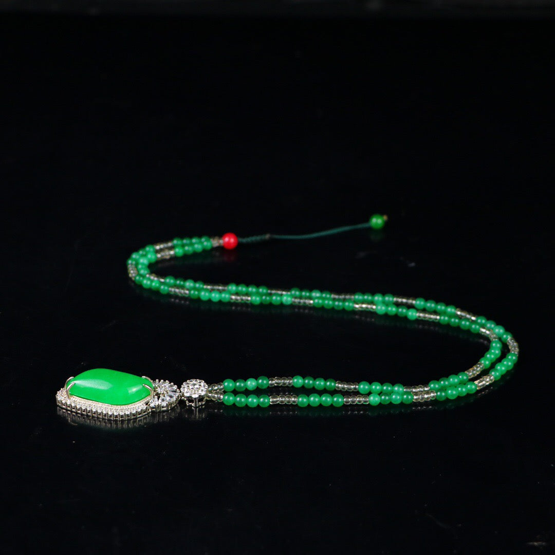 Chinese Antique Perfect High Ice Precision Carving [Pendant]